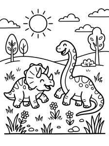 Dinosaur Coloring Pages - Free Printable
