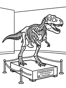Classic Dinosaur Coloring Page - Free Printable