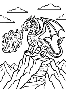 Fun Dragon Coloring Pages - Free Printable