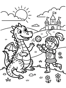 Creative Dragon Coloring Pages - Free Printable