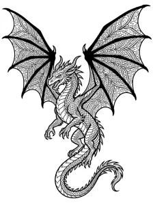 Bold Dragon Coloring Pages - Free Printable