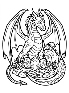 Classic Dragon Coloring Pages - Free Printable