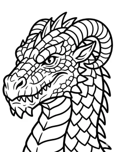 Basic Dragon Coloring Pages - Free Printable