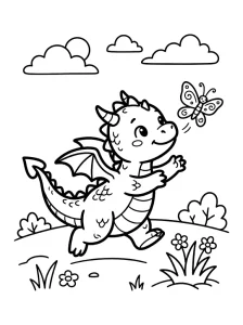 Detailed Dragon Coloring Pages - Free Printable