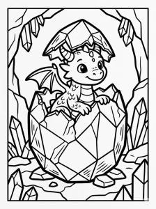 Cute Dragon Coloring Pages - Free Printable
