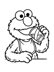 Fun Elmo Coloring Page - Free Printable