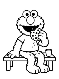 Kids Elmo Coloring Page - Free Printable