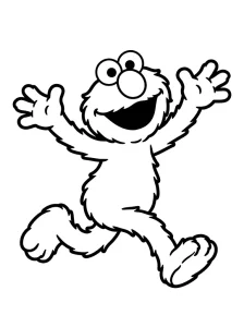 Cool Elmo Coloring Page - Free Printable