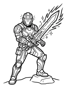 Creative Fortnite Coloring Page - Free Printable