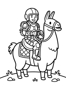 Funny Fortnite Coloring Page - Free Printable