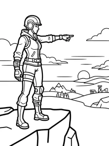 Bold Fortnite Coloring Page - Free Printable