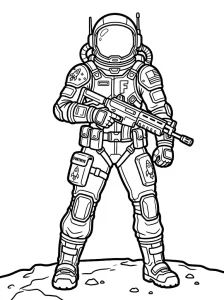 Basic Fortnite Coloring Page - Free Printable