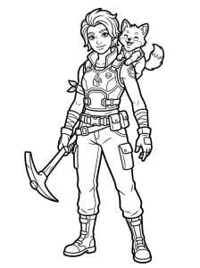 Fun Fortnite Coloring Page - Free Printable
