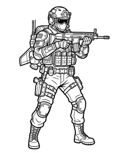 Simple Fortnite Coloring Page - Free Printable - Free Printable Coloring Page
