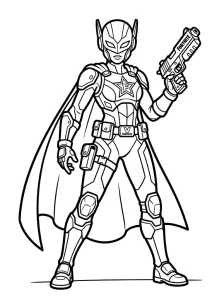 Cool Fortnite Coloring Page - Free Printable