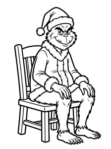 Basic Grinch Coloring Page - Free Printable
