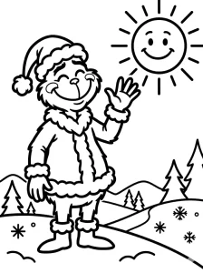 Grinch Coloring Page - Free Printable