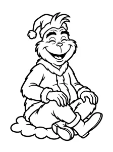 Basic Grinch Coloring Page - Free Printable
