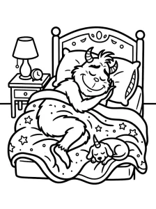 Fun Grinch Coloring Page - Free Printable