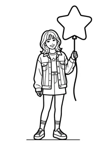 Classic K Pop Coloring Page - Free Printable