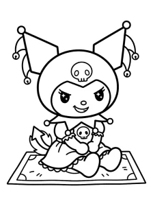 Fun Kuromi Coloring Page - Free Printable
