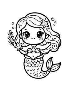 Mermaid Coloring Pages - Free Printable