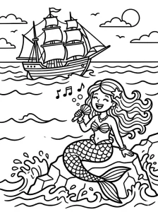 Mermaid Coloring Pages - Free Printable