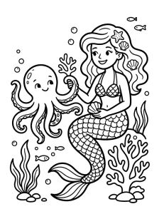 Mermaid Coloring Pages - Free Printable