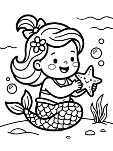 Mermaid Coloring Pages - Free Printable