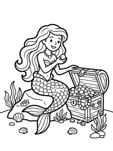 Mermaid Coloring Pages - Free Printable
