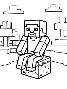 Fun Minecraft Coloring Page - Free Printable
