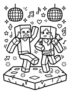 Simple Minecraft Coloring Page - Free Printable