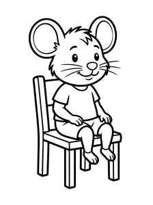 Basic Minnie Mouse Coloring Page - Free Printable