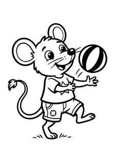 Cartoon Minnie Mouse Coloring Page - Free Printable