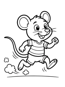Cool Minnie Mouse Coloring Page - Free Printable