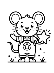 Funny Minnie Mouse Coloring Page - Free Printable
