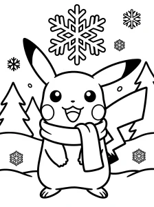 Creative Pikachu Coloring Page - Free Printable
