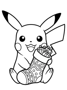 Detailed Pikachu Coloring Page - Free Printable
