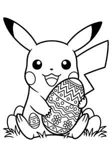 Fun Pikachu Coloring Page - Free Printable