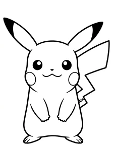 Fun Pikachu Coloring Page - Free Printable