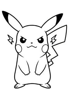 Printable Pikachu Coloring Pages - Free Printable