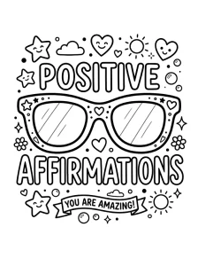 Creative Positive Affirmation Coloring Page - Free Printable