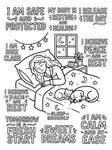Printable Positive Affirmation Coloring Page - Free Printable