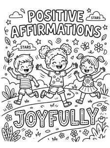 Cool Positive Affirmation Coloring Page - Free Printable
