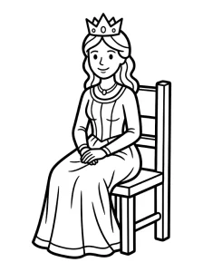 Fun Princess Coloring Page - Free Printable