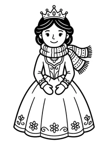 Princess Coloring Page - Free Printable