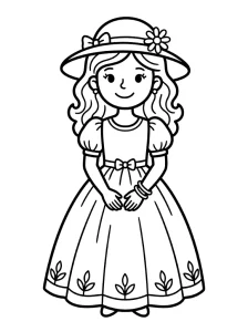 Printable Princess Coloring Page - Free Printable