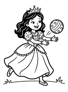 Cool Princess Coloring Page - Free Printable