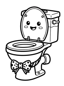 Bold Skibidi Toilet Coloring Page - Free Printable