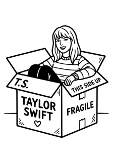 Detailed Taylor Swift Coloring Page - Free Printable